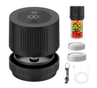 NCONCO Machine à emballer sous vide électrique pour bocaux Mason Jar - Avec affichage LCD - Ouverture large et normale pour le stockage et la fermentation des aliments