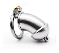 NCPSAKD Cage pénienne en métal, Dispositif de chasteté, Ceinture de chasteté, Jouet Sexuel en Forme de Cage à pénis,Ring Diameter 40mm (1.57 in)