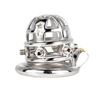 NCPSAKD Ceinture de chasteté, Dispositif de chasteté Masculin en Acier Inoxydable, Cage de chasteté pour pénis, Anneau pénien, Jouets sexuels pour Hommes,45mm/1.77inch