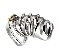 NCPSAKD Dispositif de chasteté Masculin en Acier Inoxydable, Cage à pénis, verrou de pénis, Anneau pénien, Ceinture de chasteté, Cadenas de chasteté,50mm/1.96inch