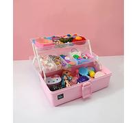 NCRGB Boîtes de Rangement,Boîte à Pharmacie 3 Niveaux Divisés avec Poignées,Boîte à Pharmacie,Boîte de Bricolage,Mallette de Rangement,Mallette de Tri,First Aid Box,Plastic Storage Box
