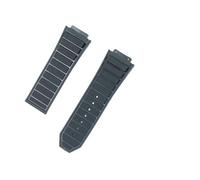 NCSAJCNX Accessoires de montre compatibles avec les bracelets de sport Hublot Series 19 mm x 29 mm, bracelet en caoutchouc de silicone, boucle déployante 24 mm(Black,GOLDEN BUCKLE_29-19MM)