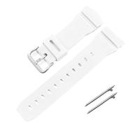 NCSAJCNX Bracelet de montre compatible avec Casio G-Shock GM-2100, GM-S2100, GA-2100, GM-5600/GA5600, bracelet de montre sport en silicone for homme, étanche(White Silver)