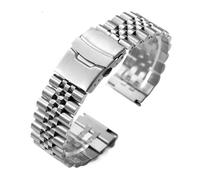 NCSAJCNX Bracelet de montre en acier inoxydable à extrémité droite, compatible avec les bracelets Jubilee for Seiko SKX007/009(23mm)
