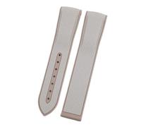 NCSAJCNX Bracelet de montre en caoutchouc souple double 20 mm compatible avec Omega Strap X S-Watch Joint MoonSwatch Celestial, bracelet incurvé(Khaki,20mm-Without Buckle)