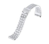 NCSAJCNX Bracelet de rechange en acier inoxydable for montre Casio F-91W Meta Strap AE 1200WH(Silver)