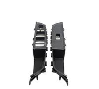 NCSAJCNX Poignée de porte intérieure de voiture améliorée, garniture de couvercle de commutateur de lève-vitre, compatible avec BMW Série 6 GT G32 2017-2022 51417466309(Front 2PCS-Carbon)