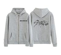 NCTCITY Femmes Zippé Sweat à Capuche Kpop Stray Kids Cardigan Manteau The 3rd Album 5-Star Hoodie Loisir Chemise E-Girl Y2K Gothique Harajuku Sweatshirts BangChan Hyunjin Han Felix