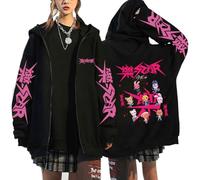 NCTCITY Femmes Zippé Sweat à Capuche Stray Kids 樂-Star Cardigan Manteau Hoodie Loisir Chemise E-Girl Y2K Gothique Harajuku Sweatshirts SKZ BangChan Changbin Hyunjin Han Felix I.N