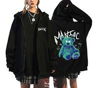 NCTCITY Femmes Zippé Sweat à Capuche Stray Kids Cardigan Manteau Hoodie Loisir Chemise E-Girl Y2K Gothique Harajuku Sweatshirts 5-Star Maniac NOEASY MIROH Hyunjin Han Felix Jisung