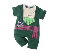 NCTCITY Grenouillères Nouveau-né Bébé Garçon Fille Été Barboteuse Manche Courte Combinaison Col Rond Enfant Mignon Impression Babysuits Avec Bouton-Pression Manteau Tenues