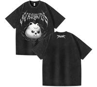 NCTCITY Homme Femme T-Shirt en Coton Tee Shirt Manches Courtes Unisexe Délavé Vintage Harajuku Chemise Tops Stray Kids Dominate World Tour 2025