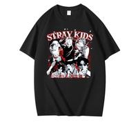 NCTCITY Homme Femme T-Shirt en Coton Tee Shirt Manches Courtes Unisexe Harajuku Chemise Tops Stray Kids Dominate BangChan Lee Know Changbin Hyunjin Han Felix Seungmin I.N