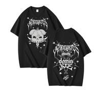 NCTCITY Homme Femme T-Shirt Stray Kids World Tour Dominate Tee Shirt Manches Courtes Animal Mignon Imprimé Unisexe Harajuku Chemise Tops Noir