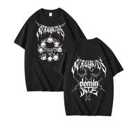 NCTCITY Homme Femme T-Shirt Stray Kids World Tour Dominate Tee Shirt Manches Courtes Animal Mignon Imprimé Unisexe Harajuku Chemise Tops Noir