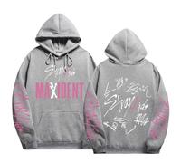 NCTCITY Hommes Femmes Sweat à Capuche Loisir Pullover à Manches Longues Kpop Stray Kids Jumpers MAXIDENT Streetwear Haut SKZ BangChan Lee Know Changbin Hyunjin Han Felix Seungmin I.N