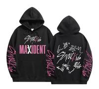 NCTCITY Hommes Femmes Sweat à Capuche Loisir Pullover à Manches Longues Kpop Stray Kids Jumpers MAXIDENT Streetwear Haut SKZ BangChan Lee Know Changbin Hyunjin Han Felix Seungmin I.N