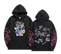 NCTCITY Hommes Femmes Sweat à Capuche Loisir Pullover à Manches Longues Kpop Stray Kids Jumpers MAXIDENT Streetwear Haut SKZ BangChan Lee Know Changbin Hyunjin Han Felix Seungmin I.N