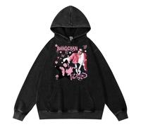 NCTCITY Hommes Femmes Sweat à Capuche Stray Kids Doit Pullover Jumpers Délavé Vintage Harajuku Streetwear Haut BangChan Lee Know Changbin Hyunjin Han Felix Seungmin I.N