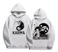 NCTCITY Hommes Femmes Sweat à Capuche Stray Kids Karma Imprimé Pullover Jumpers Streetwear Haut BangChan Lee Know Changbin Hyunjin Han Felix Seungmin I.N