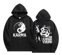 NCTCITY Hommes Femmes Sweat à Capuche Stray Kids Karma Imprimé Pullover Jumpers Streetwear Haut BangChan Lee Know Changbin Hyunjin Han Felix Seungmin I.N