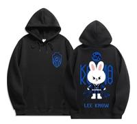 NCTCITY Hommes Femmes Sweat à Capuche Stray Kids Karma Pullover Jumpers Streetwear Haut Animal Mignon Imprimé BangChan Lee Know Changbin Hyunjin Han Felix Seungmin I.N