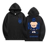 NCTCITY Hommes Femmes Sweat à Capuche Stray Kids Karma Pullover Jumpers Streetwear Haut Animal Mignon Imprimé BangChan Lee Know Changbin Hyunjin Han Felix Seungmin I.N