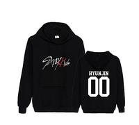 NCTCITY Kpop Stray Kids Sweat-Shirts Imprimé Lettre à Capuche Pullover Loisir Pull Loose Sweats pour Hommes et Femmes Bang Chan Changbin Hyunjin Felix Seungmin Jeongin Jisung Minho Woojin
