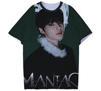 NCTCITY T-Shirt Stray Kids Chemise à Col Rond Été Haut à Manches Courtes Tee Shirt ODDINARY Impression Numérique 3D Tops Maniac BangChan Changbin Hyunjin Felix Seungmin Jeongin Jisung Minho