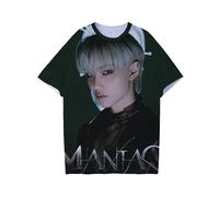 NCTCITY T-Shirt Stray Kids Chemise à Col Rond Été Haut à Manches Courtes Tee Shirt ODDINARY Impression Numérique 3D Tops Maniac BangChan Changbin Hyunjin Felix Seungmin Jeongin Jisung Minho