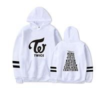 NCTCITY Twice Sweat-Shirts à Capuche Imprime Pullover Manche Longue Loisir Pull Sweats pour Hommes et Femmes NA YEON Jung YEON Momo Sana JI Hyo Mina DAHYUN CHAE Young TZUYU