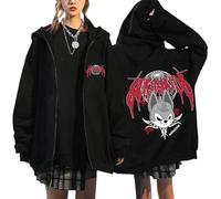 NCTCITY Zippé Sweat à Capuche Cardigan Manteau Hoodie Stray Kids Dominate World Tour Animal Mignon Imprimé E-Girl Y2K Gothique Loisir Sweatshirts Noir BangChan Hyunjin Han Felix I.N