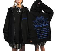 NCTCITY Zippé Sweat à Capuche Cardigan Manteau Hoodie Stray Kids Dominate World Tour Animal Mignon Imprimé E-Girl Y2K Gothique Loisir Sweatshirts Noir BangChan Hyunjin Han Felix I.N