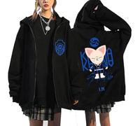 NCTCITY Zippé Sweat à Capuche Cardigan Manteau Hoodie Stray Kids Karma Imprimé E-Girl Y2K Gothique Loisir Sweatshirts Noir Animal Mignon BangChan Lee Know Changbin Hyunjin Han Felix Seungmin I.N