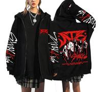 NCTCITY Zippé Sweat à Capuche Stray Kids Ate Cardigan Manteau Hoodie Loisir Chemise E-Girl Y2K Gothique Harajuku Sweatshirts BangChan Lee Know Changbin Hyunjin Han Felix Seungmin I.N