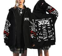 NCTCITY Zippé Sweat à Capuche Stray Kids Ate Cardigan Manteau Hoodie Loisir Chemise E-Girl Y2K Gothique Harajuku Sweatshirts BangChan Lee Know Changbin Hyunjin Han Felix Seungmin I.N