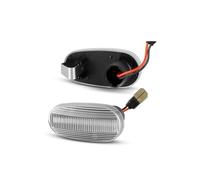 NCTPICLC Indicateur De Miroir Dynamiques Clignotant Pour Alfa Pour Romeo GT Pour Mito LED Feu De Position Latéral Dynamique Clignotants Pour Fiat Pour Bravo Pour MK2(Argent)