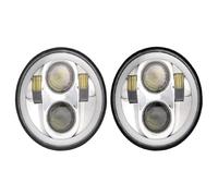 NCTPICLC Lot 2 Projecteurs Phares À LED 5,75 Pouces Pour TRIUMPH Pour Scrambler Pour Speed pour Triple Pour Thunder Pour Commander Pour Storm 5 3/4". Phare(2pcs C)