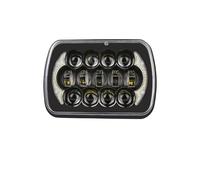 NCTPICLC Phare Avant Phares Phare 5x7 55W Pour Cherokee Pour XJ Pour Patrol Y60 Pour Camion 4x4 Avec Clignotant Simple DRL LED Phares Pour Tout-terrain Rectangulaire Carré LED(1X headlight A)