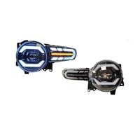 NCTPICLC Phares Voiture 1 Paire D'assemblage De Phares Voiture LED Scintillement D'eau Plug And Play DRL Pour Toyota FJ-cruiser 2007 - 2020 Feux Avant(LHD HID version)