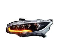 NCTPICLC Phares Voiture 2x Ensemble De Phares Voiture LED Clignotants Dynamiques Plug And Play Lampe Frontale DRL Pour Civic FK7 FK8 FK1 FK4 Type-r 2016-2021 Feux Avant(2016-2021 left drive)