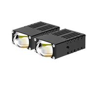 NCTPICLC Phares Voiture Mini Projecteur De Calandre LED Phare Antibrouillard Auxiliaire 6000K Lentille Lampe Travail Étanche 2 Pièces Feux Avant