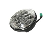 NCTPICLC Pour Indian Pour Scout Pour Dyna Pour Softail Pour Sportster 883 1200 XL 80W 5,75 Pouces Phare LED De Moto 5 3/4'' Rond À Faisceau Haut Et Bas Phare(Chrome)