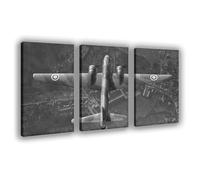 NCUDANK Impression sur toile Vickers Wellington Bomber - Décoration murale pour salon, chambre à coucher - 40 x 60 cm