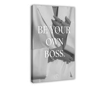 NCUDANK Poster de motivation femme sur toile pour décoration murale de salon, chambre à coucher 30 x 45 cm