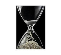 NCUDANK Poster sur toile inspirant Time Is Money - Décoration murale pour salon, chambre à coucher - 40 x 60 cm