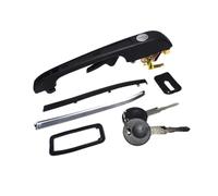 NCVCB Poignées Porte Extérieures voiture Poignées De Porte Voiture Avec Clés, Serrure Extérieure Av&ant Arrière Gauche Droite Pour Golf MK1 MK2 Pour Jetaa 191837205A 191837206A