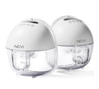 NCVI Tire-lait électrique mains libres portable, 4 modes, 9 niveaux avec couche LED, blanc