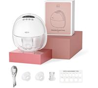 NCVI Tire-Lait Électrique Portable Mains Libres, Silencieux, 4 Modes/9 Niveaux, Écran LED, Batterie Longue Durée, 10 Sachets Inclus