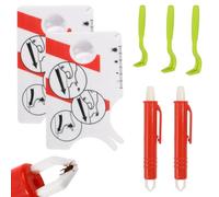 NCZCDZSW Lot de 7 pinces à tiques avec loupe, pince à tiques pour homme, chien, chat et animaux de compagnie
